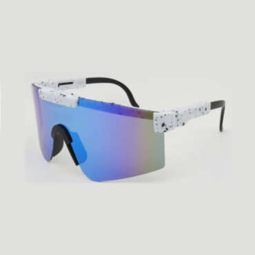 White Accented Frame / Blue
