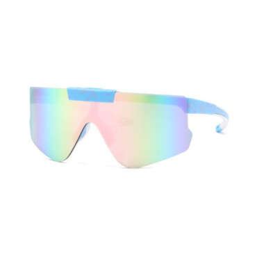 Neon Blue Frame / Yellow